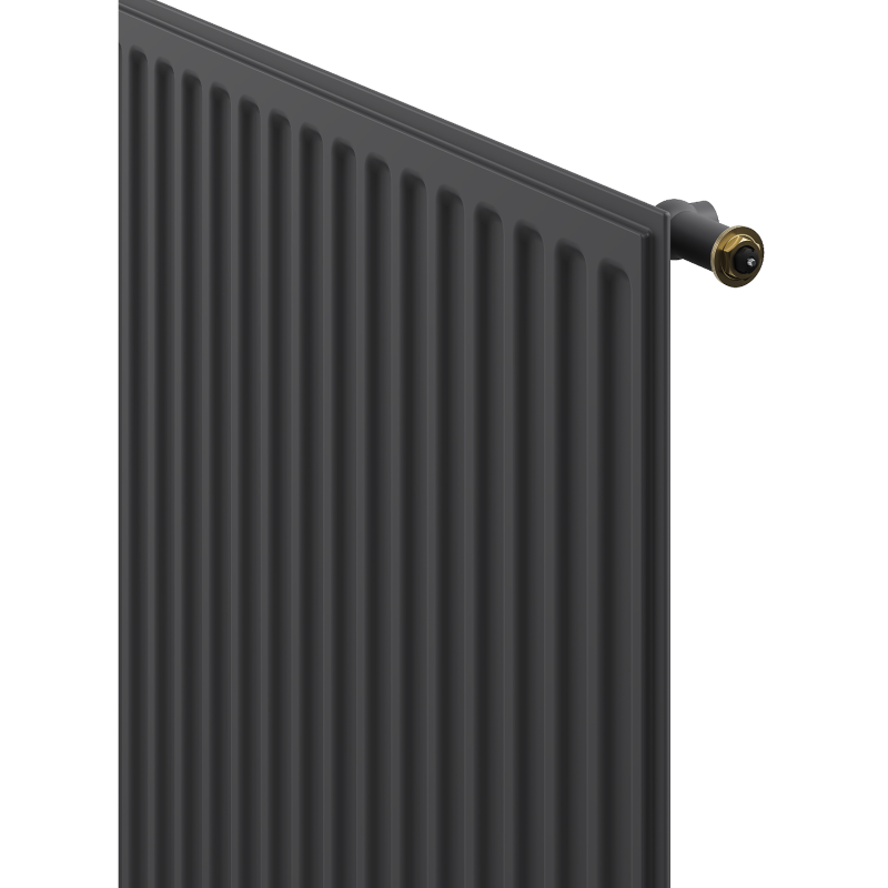 Mexen CVH10 Hygienic Panel Radiator 300 x 2000 mm, Bottom Connection, 662 W, Anthracite - W610H-030-200-66