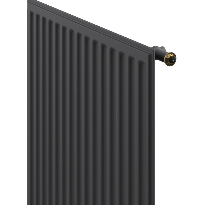 Mexen CVH10 hügieeniline plaatradiaator 300 x 1400 mm, alumine ühendus, 464 W, antratsiit - W610H-030-140-66