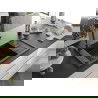 Mexen Elias granieten gootsteen 1-kompartement met afdruiprek 795 x 480 mm, zwart, zwarte sifon - 6511791005-77-B