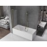 Mexen Velar L vannitoa dušisein 2-osaline liuguks 90 x 150 cm, härmatis, kuldne harjatud - 896-090-003-31-55