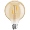 Mexen Vintis Bombilla LED filament E27, G95, 2W, Cálida - 2200K, 180 lm, ámbar - L157-E27-0222-50