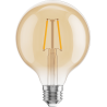 Mexen Vintis LED filamentlampa E27, G95, 2W, Varm - 2200K, 180 lm, bärnsten - L157-E27-0222-50