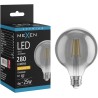 Mexen Vintis LED-filamentlampa E27, G95, 4W, Varm - 2200K, 280 lm, rök - L157-E27-0422-70