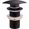 Mexen Klick-Klack-Abfluss quadratisch, schwarz - 79916-70