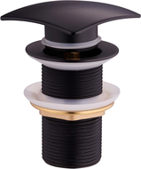 Mexen click-clack vierkante plug, zwart - 79916-70