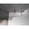 Mexen Velar L parawan nawannowy 2-skrzydłowy rozsuwany 70 x 150 cm, grafit, różowe złoto - 896-070-003-41-60