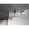 Mexen Velar L parawan nawannowy 2-skrzydłowy rozsuwany 70 x 150 cm, grafit, czarny - 896-070-003-41-70
