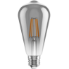 Mexen Vintis Bombilla LED de filamento E27, ST64, 4W, Cálida - 2200K, 300 lm, humo - L152-E27-0422-70