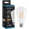 Mexen Vintis Bombilla LED de filamento E27, ST64, 6W, Cálida - 2200K, 720 lm, clara - L152-E27-0622-00