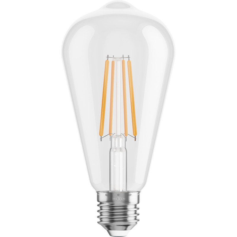 Mexen Vintis Bombilla LED de filamento E27, ST64, 8W, Cálida - 2200K, 1055 lm, clara - L152-E27-0822-00