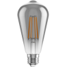 Mexen Vintis Bombilla filament LED E27, ST64, 8W, Cálida - 2200K, 600 lm, smoke - L152-E27-0822-70