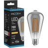 Mexen Vintis LED filamentlampa E27, ST64, 10W, Varm - 2200K, 780 lm, rökgrå - L152-E27-1022-70