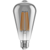 Mexen Vintis LED filamentlampa E27, ST64, 10W, Varm - 2200K, 780 lm, rökgrå - L152-E27-1022-70