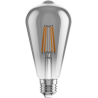Mexen Vintis LED-filamentlampa E27, ST64, 6W, Varm - 2700K, 510 lm, rök - L152-E27-0627-70