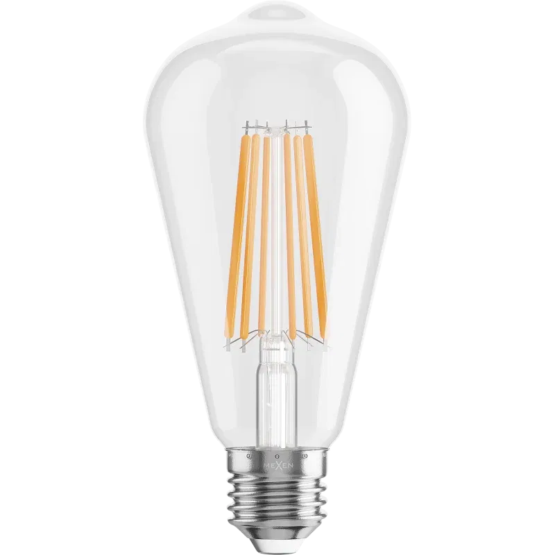 Mexen Vintis Ampoule filament LED E27, ST64, 10W, Chaude - 2700K, 1320 lm, transparent - L152-E27-1027-00
