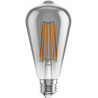 Mexen Vintis LED-filamentlampa E27, ST64, 10W, Varm - 2700K, 780 lm, rökfärgad - L152-E27-1027-70