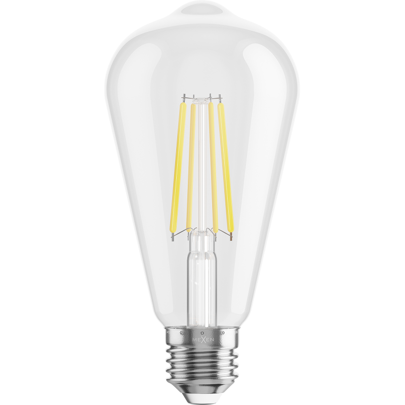 Mexen Vintis żarówka filament LED E27, ST64, 8W, Neutralna - 4000K, 1055 lm, clear - L152-E27-0840-00