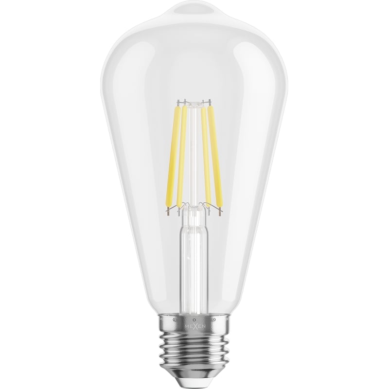 Mexen Vintis Bombilla de filamento LED E27, ST64, 4W, Fría - 6500K, 470 lm, clara - L152-E27-0465-00