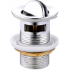 Mexen Click-Clack Rotary Plug with Overflow, Chrome - 79923-00