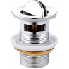 Mexen swivel click-clack plug with overflow, Chrome - 79923-00
