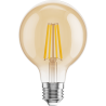 Mexen Vintis LED-filamentlampa E27, G80, 8W, Varm - 2200K, 750 lm, bärnsten - L155-E27-0822-50