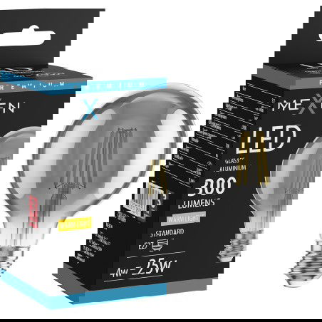 Mexen Vintis LED kvēldiega spuldze E27, G80, 4W, Silta - 2700K, 300 lm, dūmu - L155-E27-0427-70