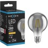Mexen Vintis LED-filamentlampa E27, G80, 4W, Varm - 2200K, 280 lm, rökfärg - L155-E27-0422-70