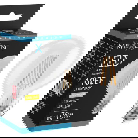 Mexen Vintis Λυχνία νήματος LED E27, G80, 8W, Θερμό - 2700K, 1055 lm, διαφανές - L155-E27-0827-00