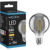 Mexen Vintis Bombilla filament LED E27, G80, 8W, Cálida - 2700K, 680 lm, humo - L155-E27-0827-70