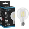 Mexen Vintis Bombilla filament LED E27, G80, 6W, Neutra - 4000K, 720 lm, transparente - L155-E27-0640-00