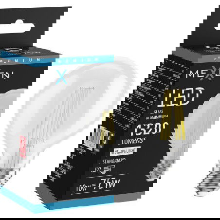 Mexen Vintis LED-filamenttilamppu E27, G80, 10W, Neutraali - 4000K, 1320 lm, kirkas - L155-E27-1040-00