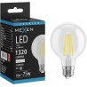 Mexen Vintis LED-glödlampa filament E27, G80, 10W, Neutral - 4000K, 1320 lm, klar - L155-E27-1040-00