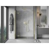 Mexen Mist-H drzwi prysznicowe uchylne lewe 125 cm, transparent, złote - 8A5-125-001-50-00-L