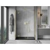 Mexen Mist-H left shower door 155 cm, transparent, gold - 8A5-155-001-50-00-L