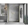 Mexen Mist-H puerta de ducha abatible derecha 130 cm, transparente, dorado - 8A5-130-001-50-00-P