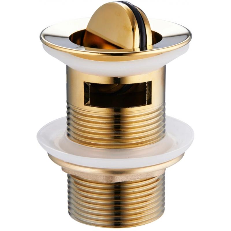 Mexen Klick-Klack-Drehstopfen mit Überlauf, gold - 79923-50