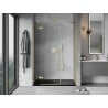 Mexen Mist-H porte de douche pivotante gauche 145 cm, transparent, or brossé - 8A5-145-001-55-00-L