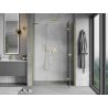 Mexen Mist-H porte de douche pivotante droite 135 cm, transparent, or brossé - 8A5-135-001-55-00-P