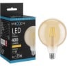 Mexen Vintis Ampoule à filament LED E27, G125, 4W, Chaude - 2200K, 400 lm, ambre - L158-E27-0422-50