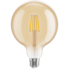 Mexen Vintis LED filamentlampa E27, G125, 4W, Varm - 2200K, 400 lm, bärnsten - L158-E27-0422-50