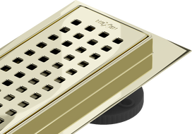 Mexen Flat 360° M08 vridbart linjeavlopp 50 cm, guld - 1525050-40