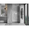 Mexen Mist-H L dušinurk pöörduksega, parempoolne, 115 cm, läbipaistev, kroom - 8A5L-115-000-01-00-P