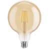 Mexen Vintis LED-filamentlampa E27, G125, 6W, Varm - 2700K, 600 lm, amber - L158-E27-0627-50