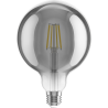 Mexen Vintis LED-filamentlampa E27, G125, 6W, Varm - 2700K, 510 lm, rökfärgad - L158-E27-0627-70