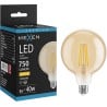 Mexen Vintis LED filamentlampa E27, G125, 8W, Varm - 2700K, 750 lm, amber - L158-E27-0827-50