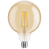 Mexen Vintis LED filamentlampa E27, G125, 8W, Varm - 2700K, 750 lm, amber - L158-E27-0827-50