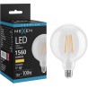 Mexen Vintis Bombilla de filamento LED E27, G125, 12W, Cálida - 2700K, 1560 lm, transparente - L158-E27-1227-00