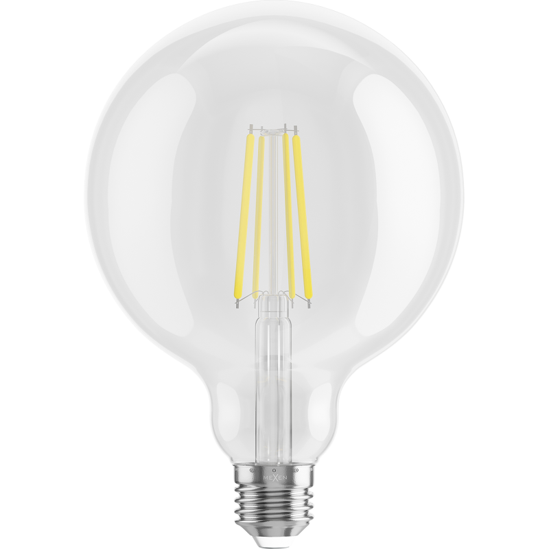 Mexen Vintis LED-filamentlamp E27, G125, 8W, Neutraal - 4000K, 1055 lm, helder - L158-E27-0840-00