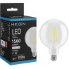 Mexen Vintis LED-filamentlampa E27, G125, 12W, Neutral - 4000K, 1560 lm, klar - L158-E27-1240-00