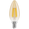 Mexen Vintis LED-filamentlampa E14, C35, 6W, Varm - 2200K, 600 lm, bärnsten - L154-E14-0622-50